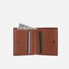 JEKYLL & HIDE ROMA SLIM BILLFOLD WALLET WITH COIN TAN