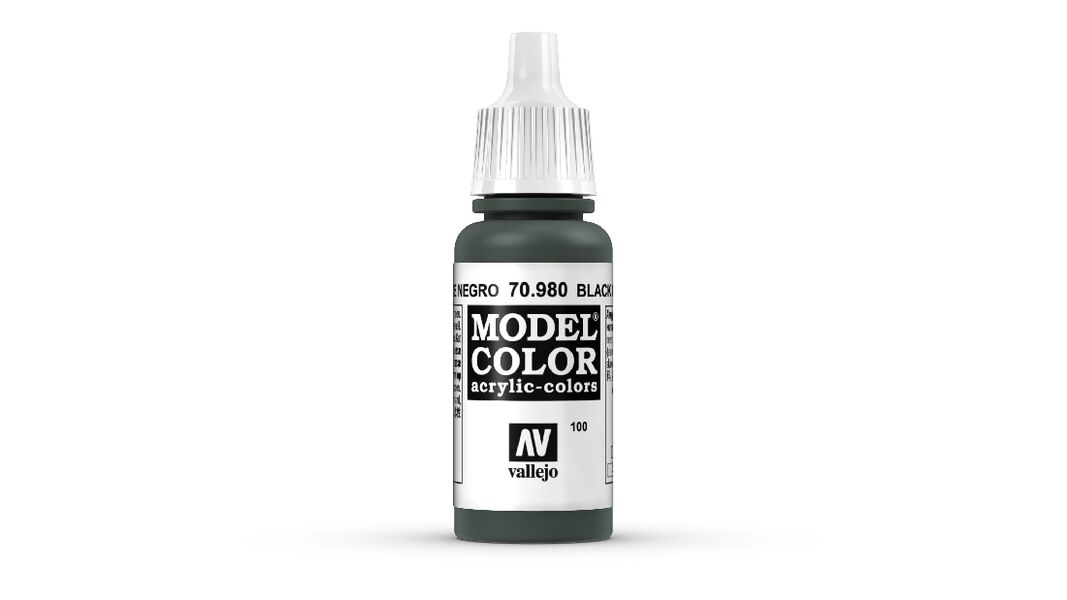 VALLEJO MODEL COLOUR BLACK GREEN 17 ML
