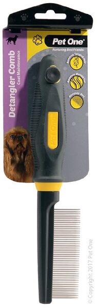 Pet One Grooming Fine Pin Comb Dog Brush