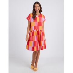 Elm Dress Soliel Check (Size 8 )