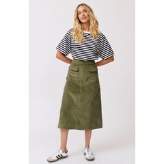 Cartel & Willow Astrid Skirt (Thyme green, XS )