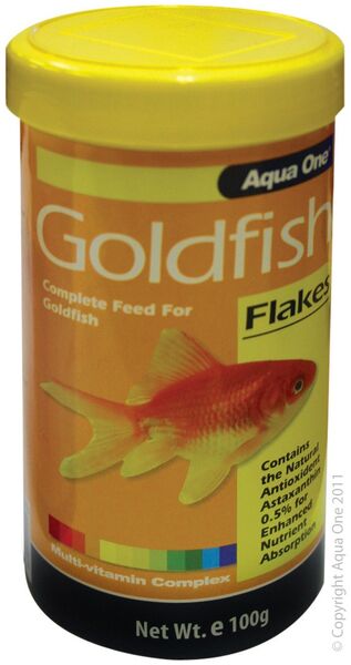 AQUA ONE Goldfish Flake Food 100g