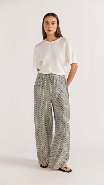 Staple The Label Cyprus Relaxed Pants (Sage, S)