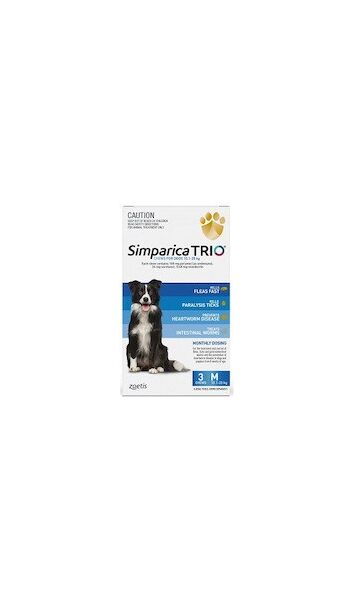 SIMPARICA TRIO DOG 10.1-20 KG 3 PACK