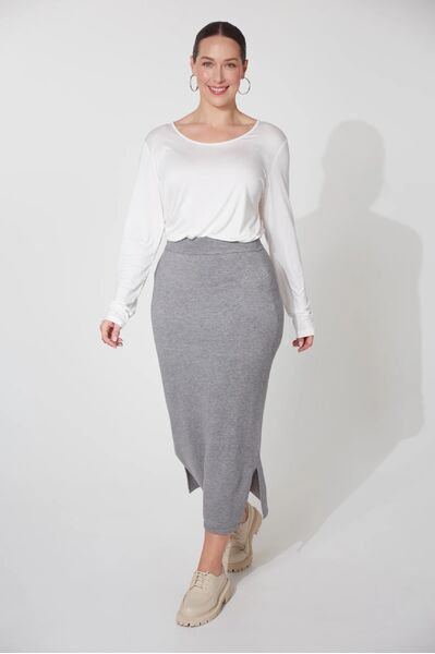 Haven Nikolai Knit Skirt (Gray , Xs/s)