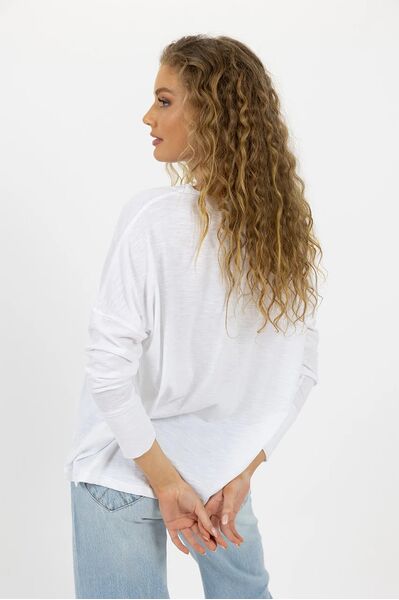 Humidity Dippy L/S Tee (White, S/m)