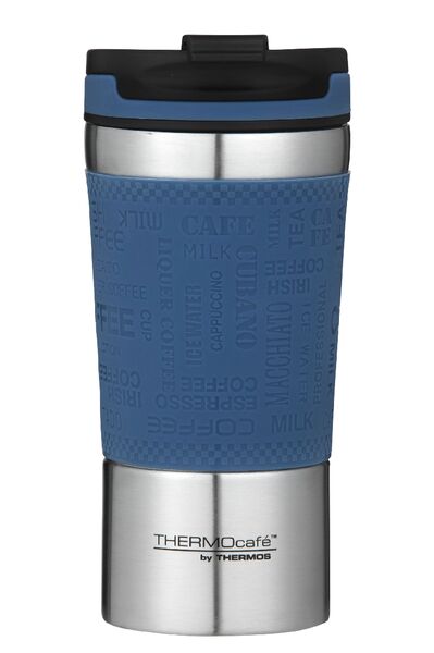 Thermos 350ml Vac Stainless Steel Coffee Tumbler (DARK BLUE)