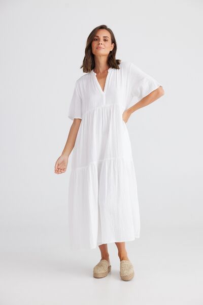Holiday Dress Lynwood White (Medium)
