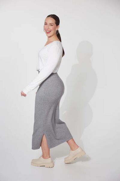 Haven Nikolai Knit Skirt (Gray , Xs/s)