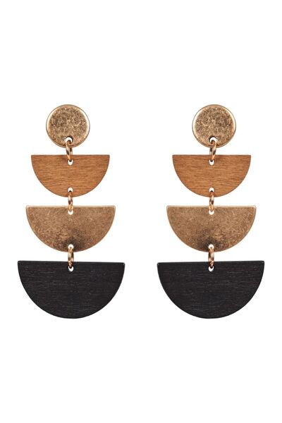 Eb & Ive Ribe Drop Earring - Carbon