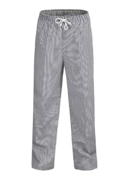Chefs Craft Unisex Checked Pants CP050 (2XS, Black/White )