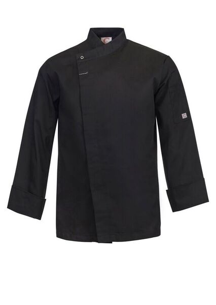 Chefs Craft Unisex Tunic With Hidden Studs LS CJ043 (2XS, Black)