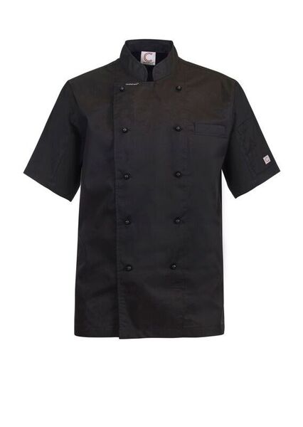 Chefs Craft Executive Chef Jacket Light CJ049 (6XL, Black)