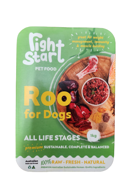 the Right Start Roo for Dogs 1kg *Available Instore or Local Delivery Only*