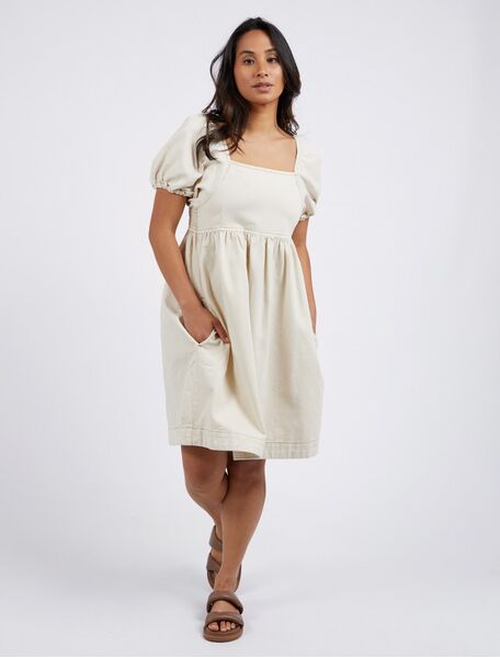 Foxwood Dress Jade Ecru (Size 8 )