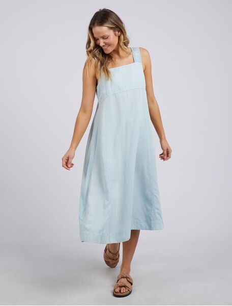 Foxwood Dress Sage Denim Light Blue (Size 8 )