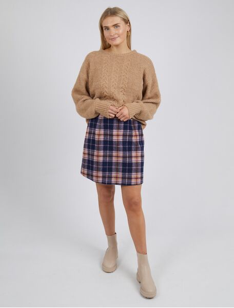 Elm Skirt Reilly Check (Size 8 )