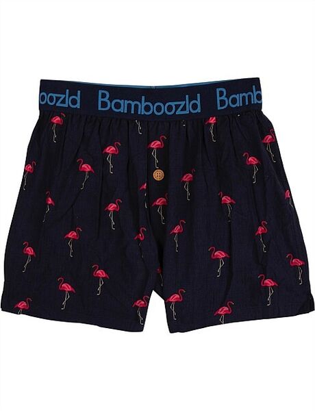 Bamboozld Mens Flamingo Bamboo Boxer Short (SIZE S)