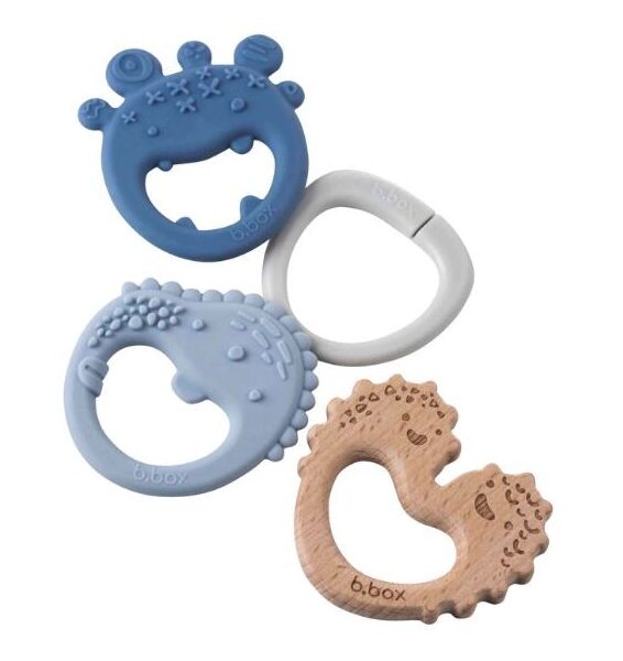 B.BOX TRIO TEETHER - LULLABY BLUE MONSTERS