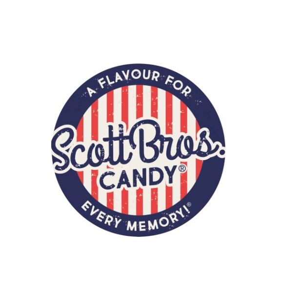 Scott Bros Candy Bulls Eyes Mint Boiled Sweets Jar 155g Aust Made