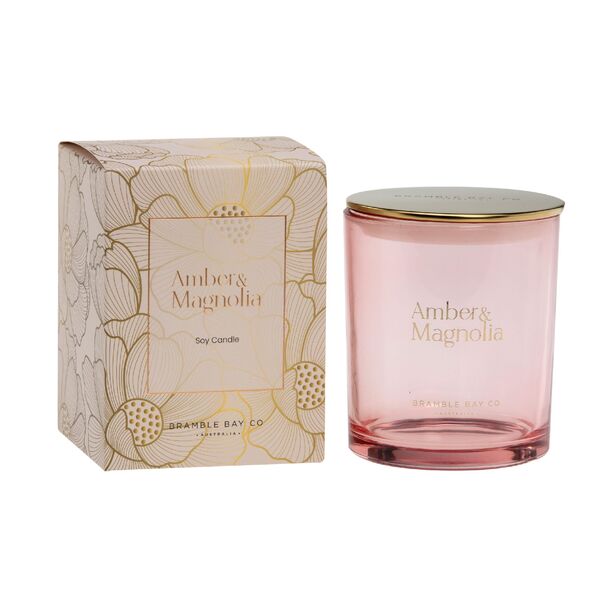 Elegance Candle 300g - Amber & Magnolia