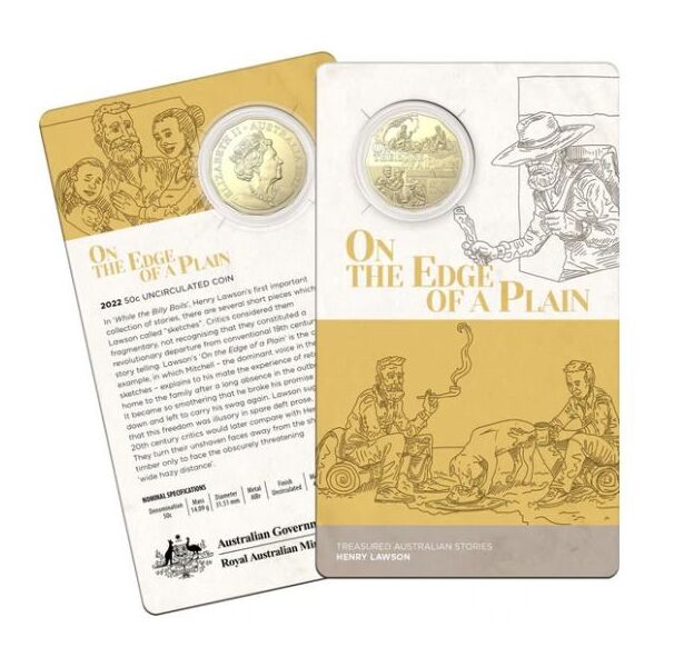 Henry Lawson On the Edge of a Plain - 50c Uncirculated Coin 2022