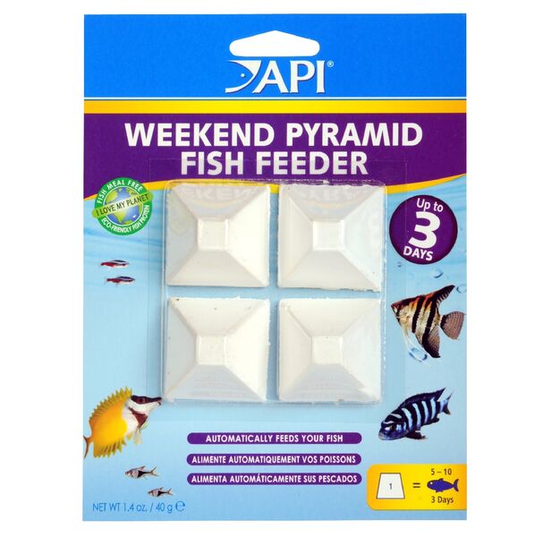 API 3 DAY PYRAMID FISH FEEDER 4 PACK