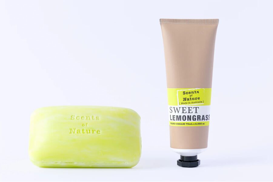 SON Hand Cream & Soap Set Sweet Lemongrass